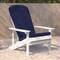 Flash Furniture White Adirondack Chairs with Blue Cushions, 2PK 2-JJ-C14501-CSNBL-WH-GG - alternate 5